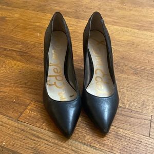 Sam Edelman Black Leather Hazel Pumps